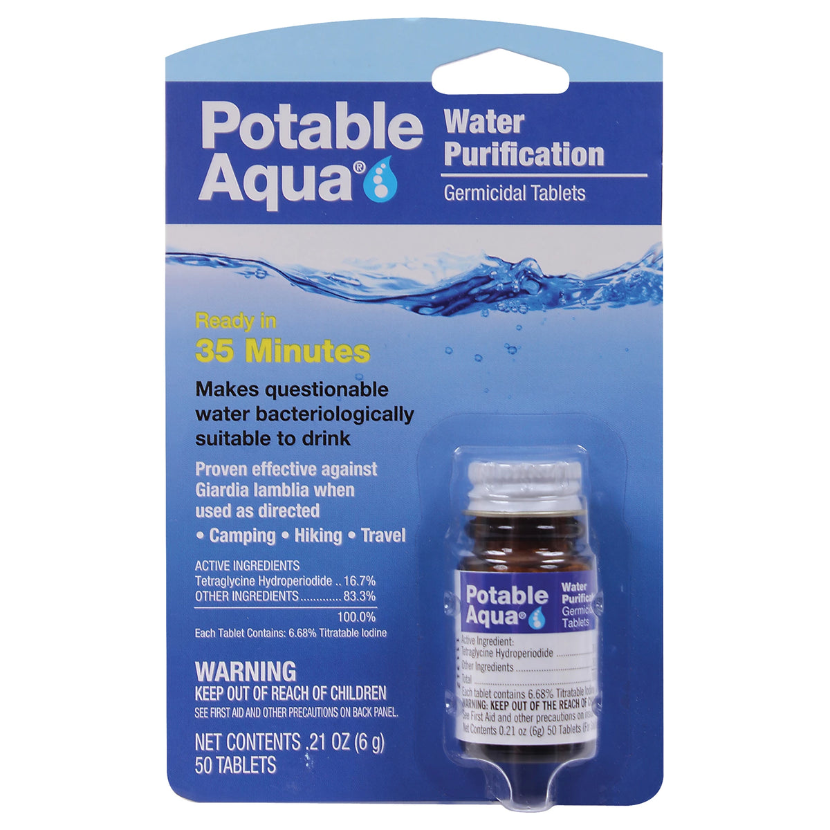 Potable Aqua Water Purification Tablets - Rothco 7740