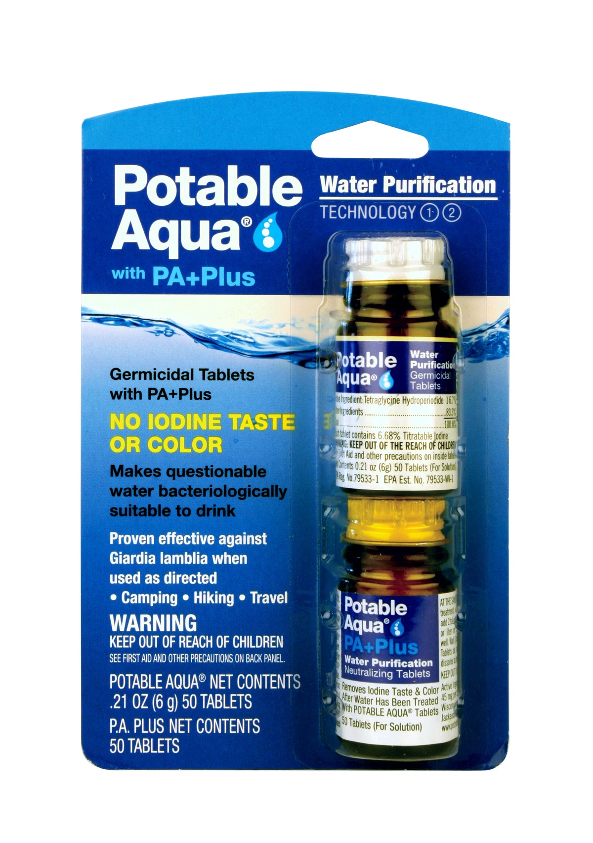 Potable Aqua P.A. Plus 2 Step Water Treatment - Rothco 7743