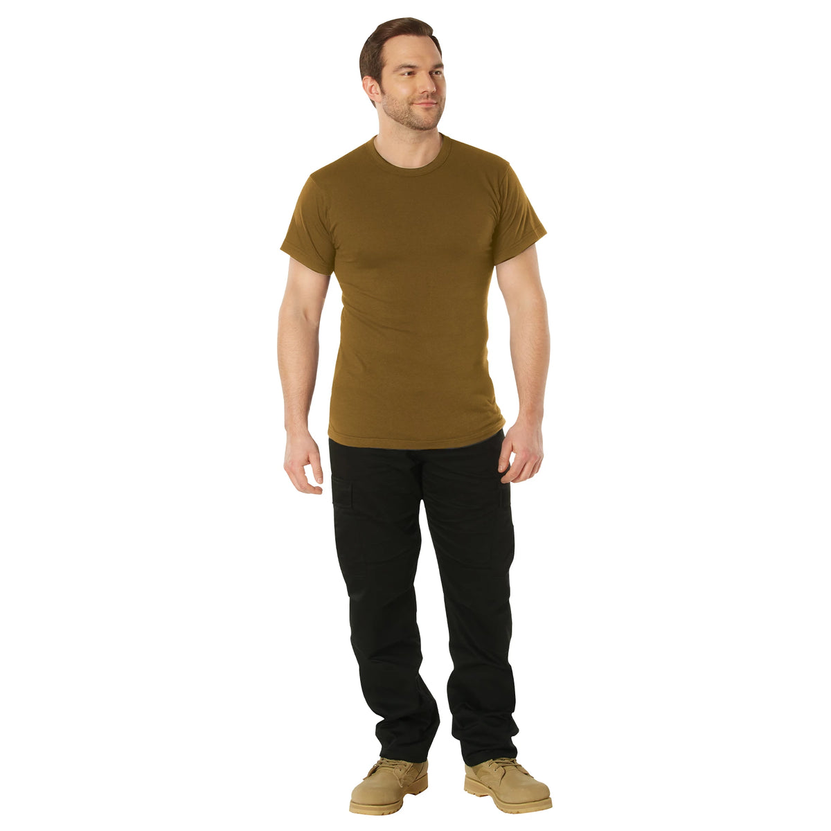 Rothco Solid Color 100% Cotton T-Shirt - Rothco 7848-BN-S