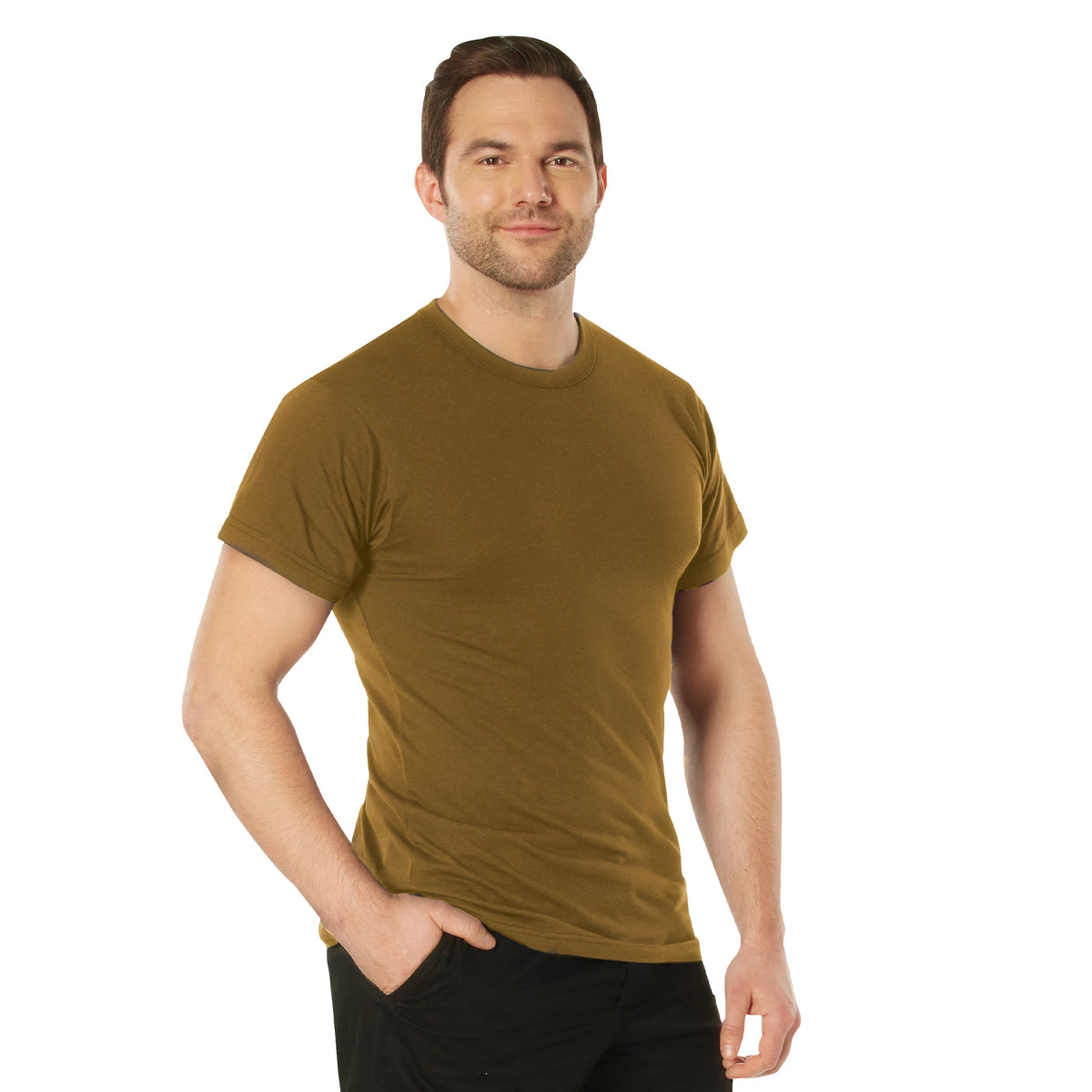 Rothco Solid Color 100% Cotton T-Shirt - Rothco 7848-BN-M