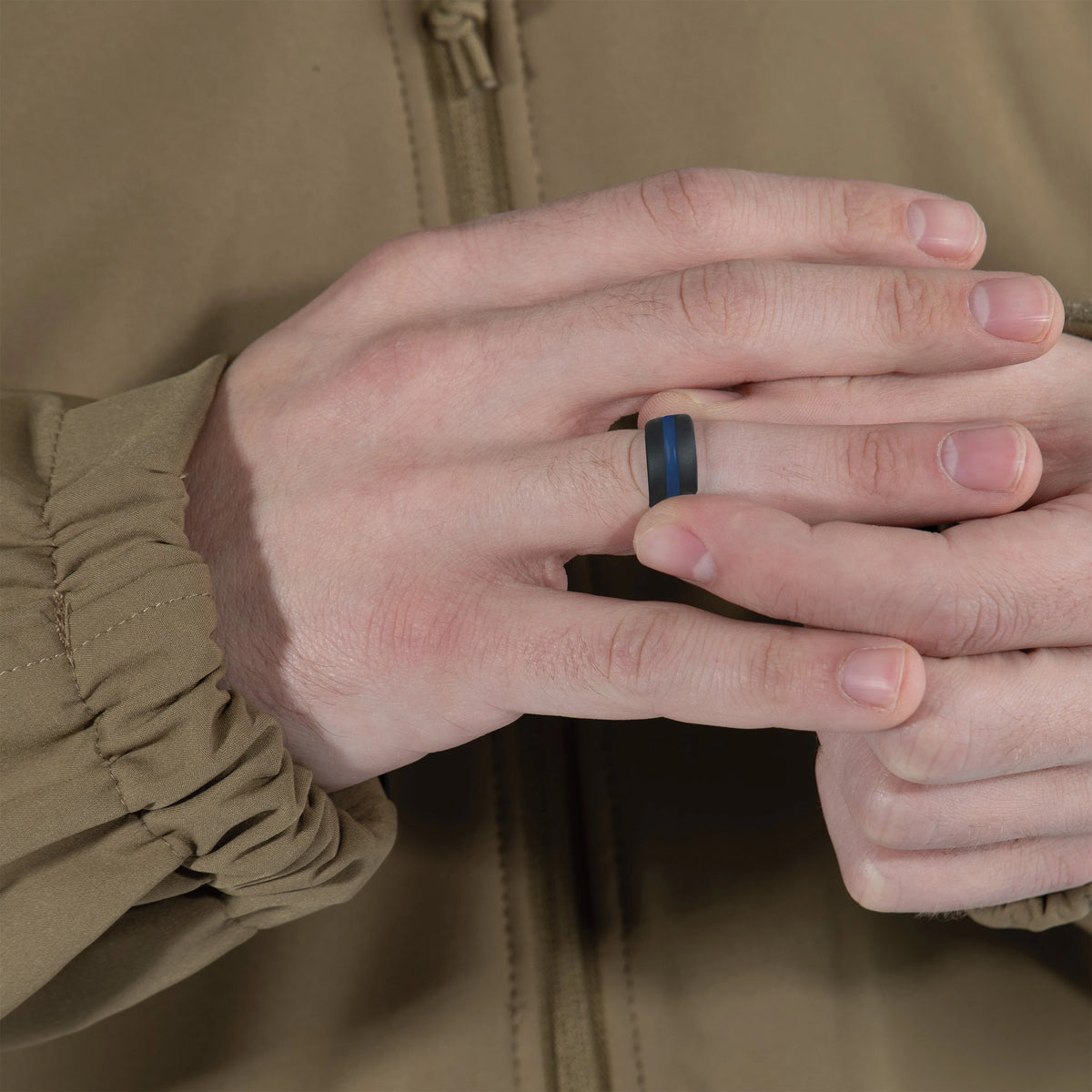 Rothco Thin Blue Line Silicone Ring - Rothco 800-R7
