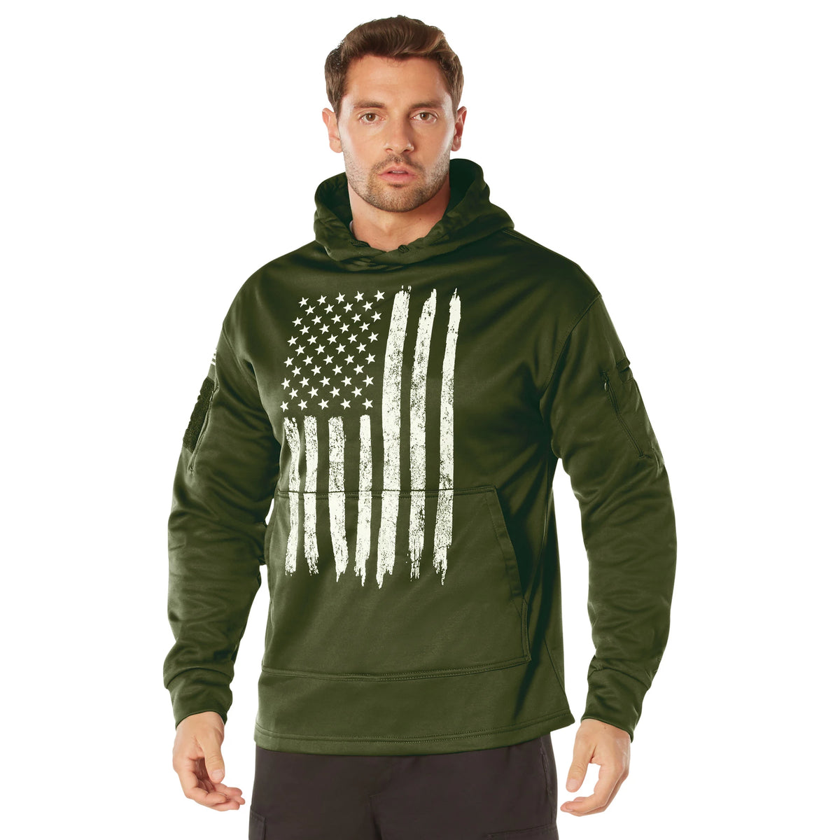 Rothco Concealed Carry U.S. Flag Hoodie - Rothco 8091-XLRG
