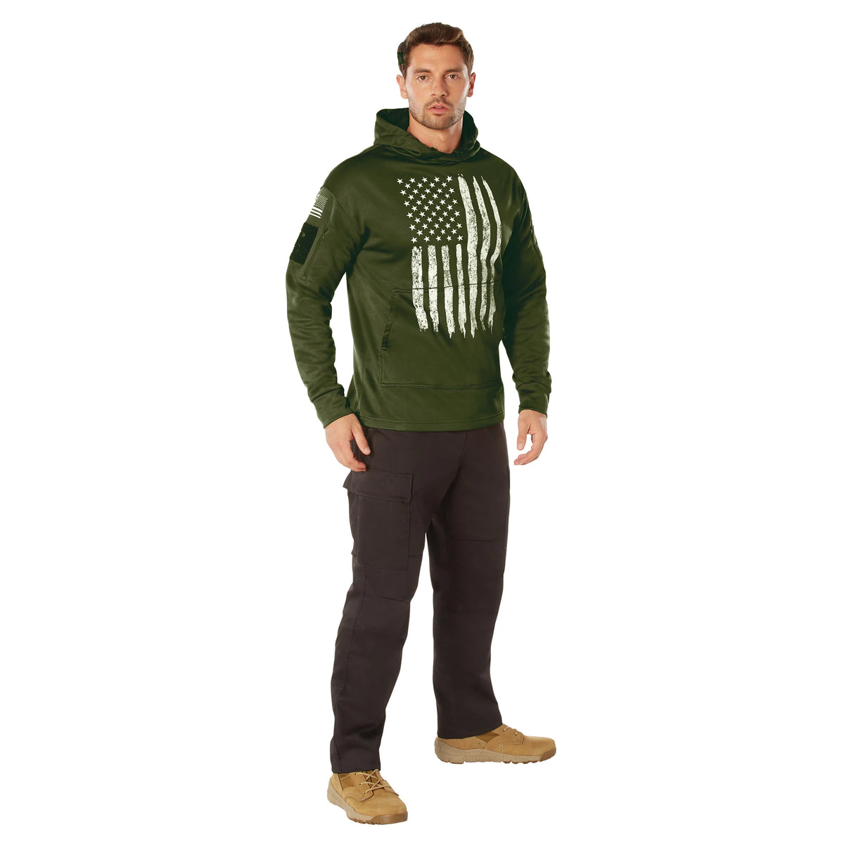Rothco Concealed Carry U.S. Flag Hoodie - Rothco 8091-SML