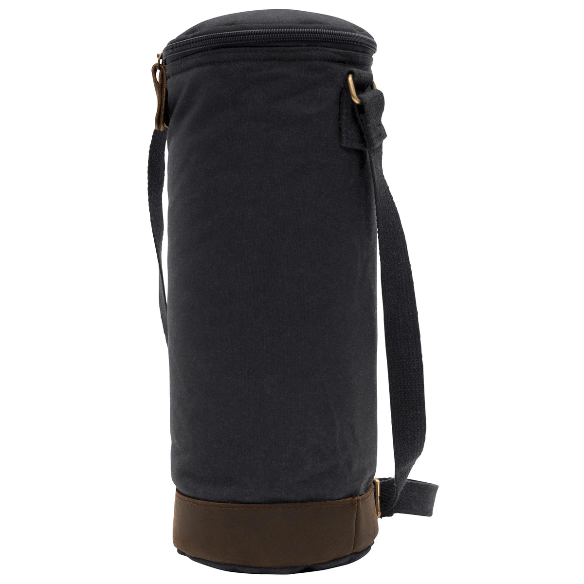 Rothco Waxed Canvas Wine Carrier Tote Bag - Rothco 81460-BLK
