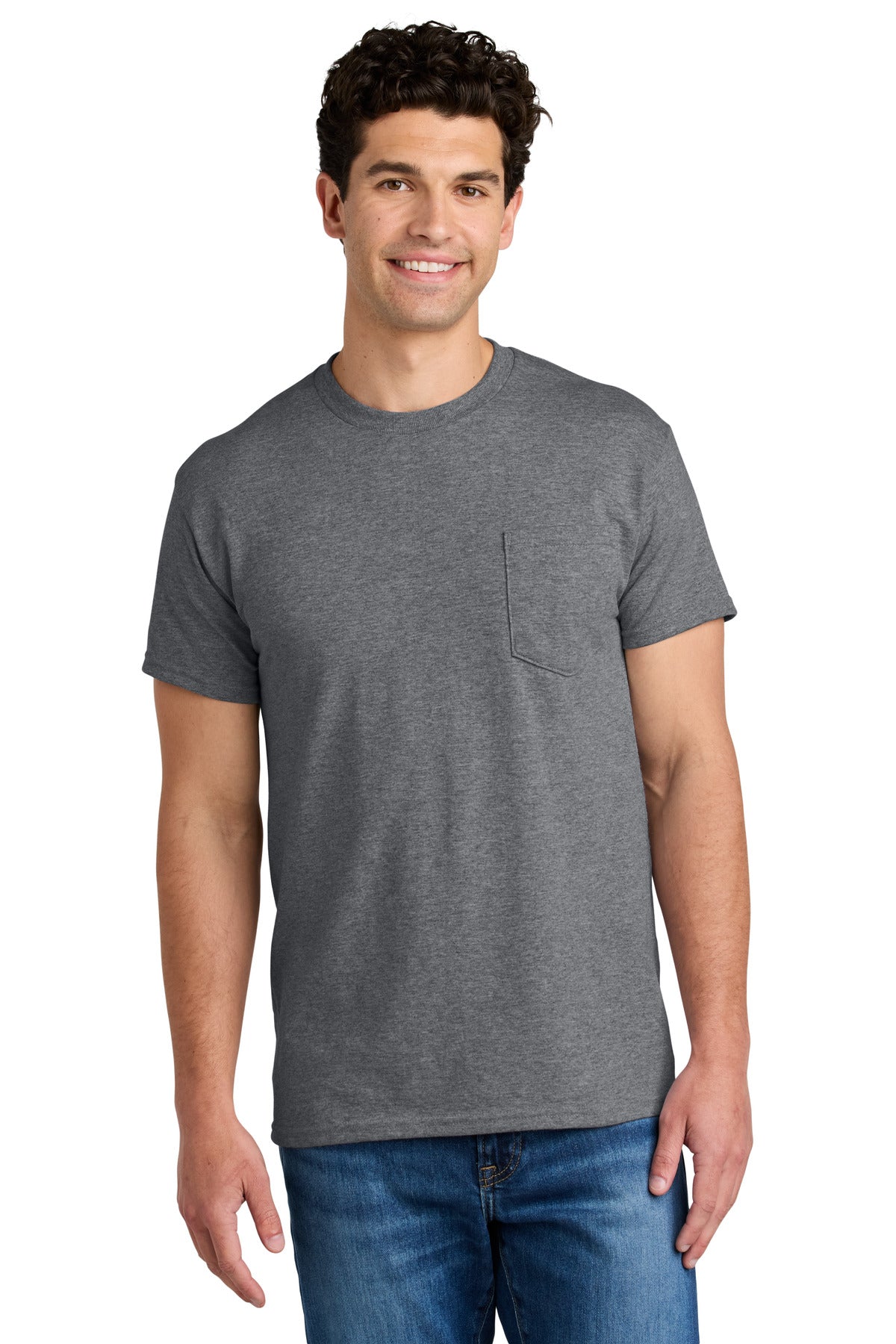 Gildan® - DryBlend® 50 Cotton/50 Poly Pocket T-Shirt. 8300