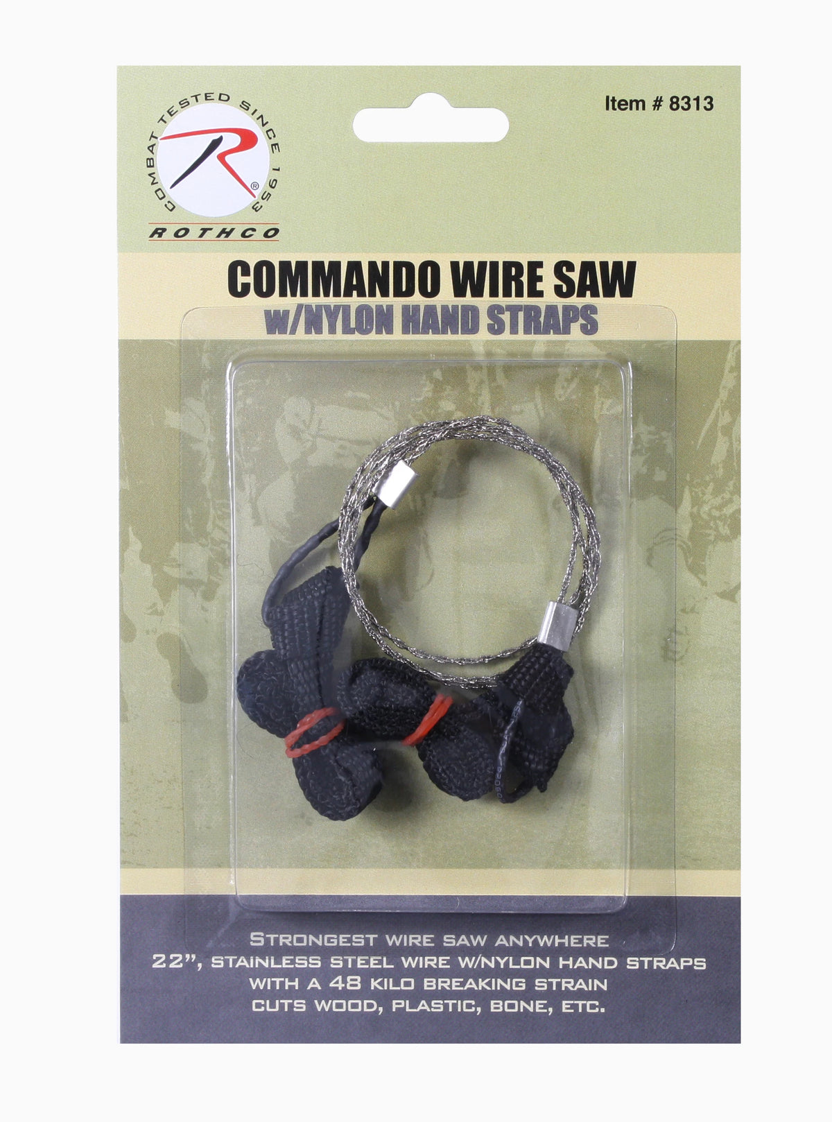 Rothco Commando Wire Saw with Nylon Hand Straps - Rothco 8313