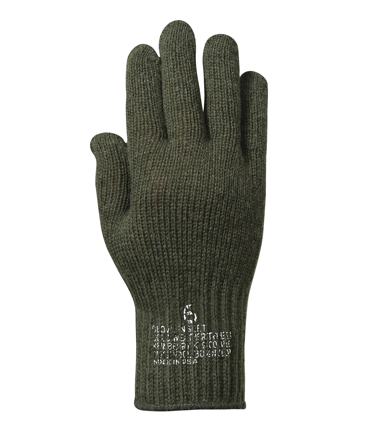 Rothco Wool Glove Liners - Stamped - Rothco 8418-OD-7