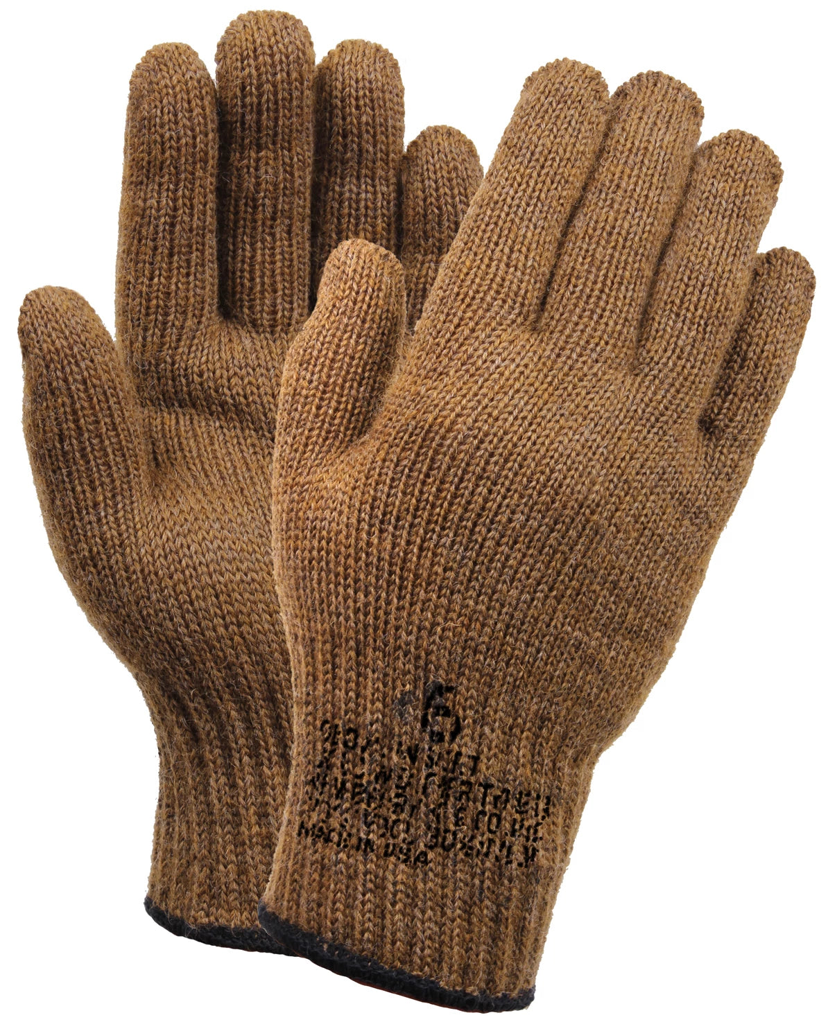 Rothco Wool Glove Liners - Stamped - Rothco 8458-CB-4