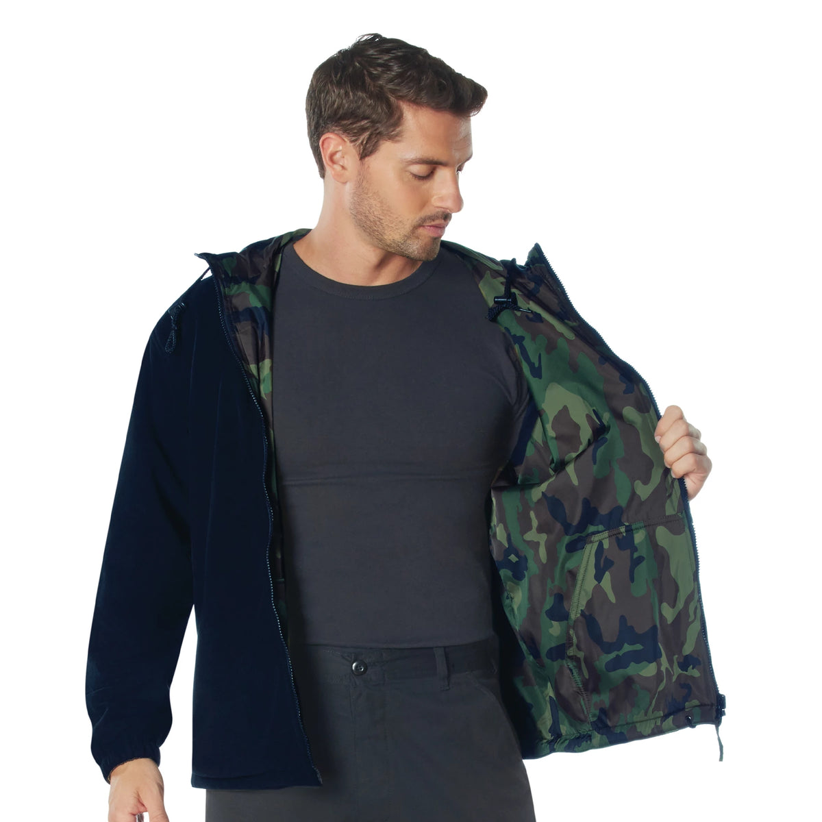 Rothco Reversible Lined Jacket With Hood - Rothco 8464