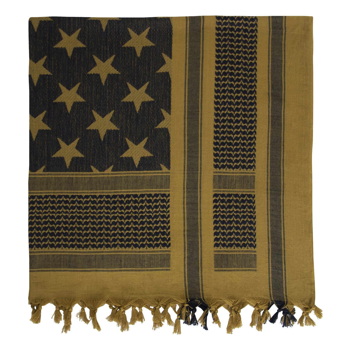 Rothco Stars and Stripes US Flag Shemagh Tactical Desert Keffiyeh Scarf - Rothco 8536