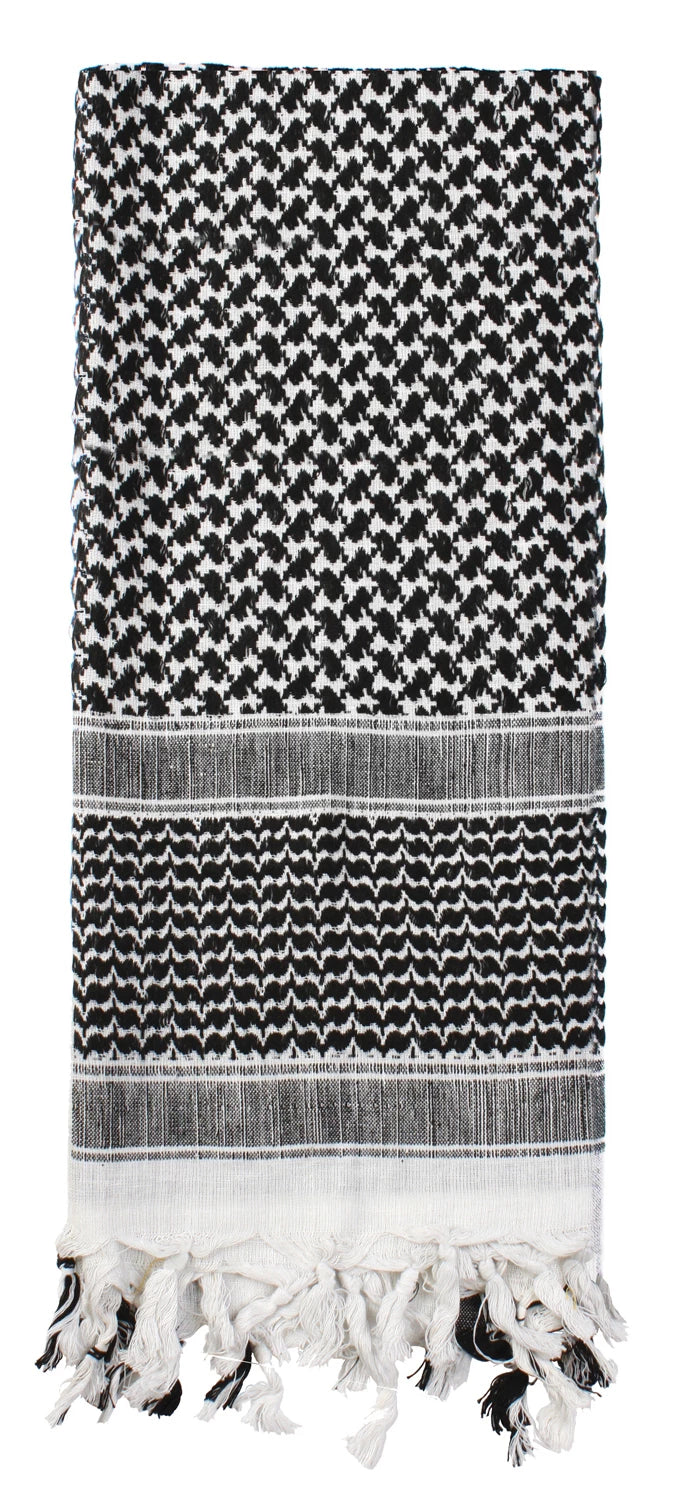 Rothco Shemagh Tactical Desert Keffiyeh Scarf - Rothco 8537-BKW