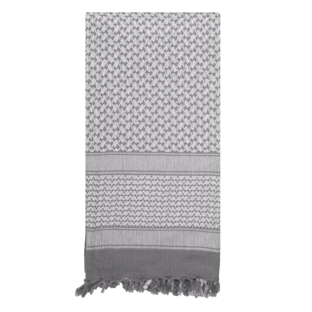 Rothco Shemagh Tactical Desert Keffiyeh Scarf - Rothco 8537-##GREY/WHITE