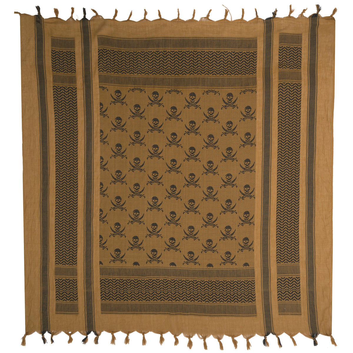 Rothco Skulls Shemagh Tactical Desert Keffiyeh Scarf - Rothco 8539-CB