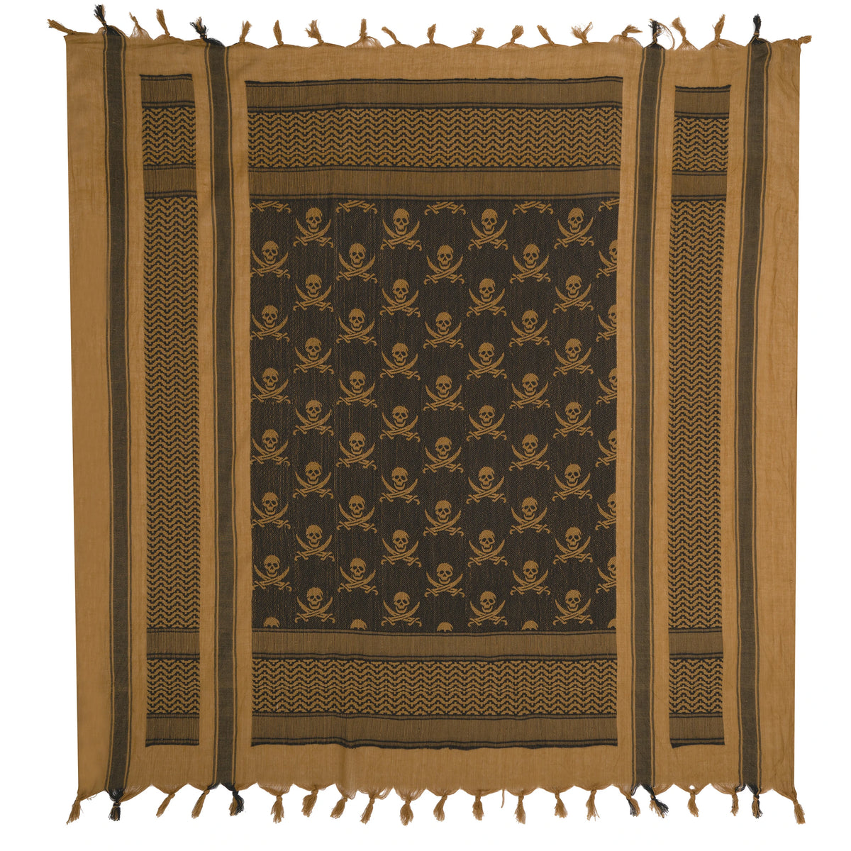 Rothco Skulls Shemagh Tactical Desert Keffiyeh Scarf - Rothco 8539-CB