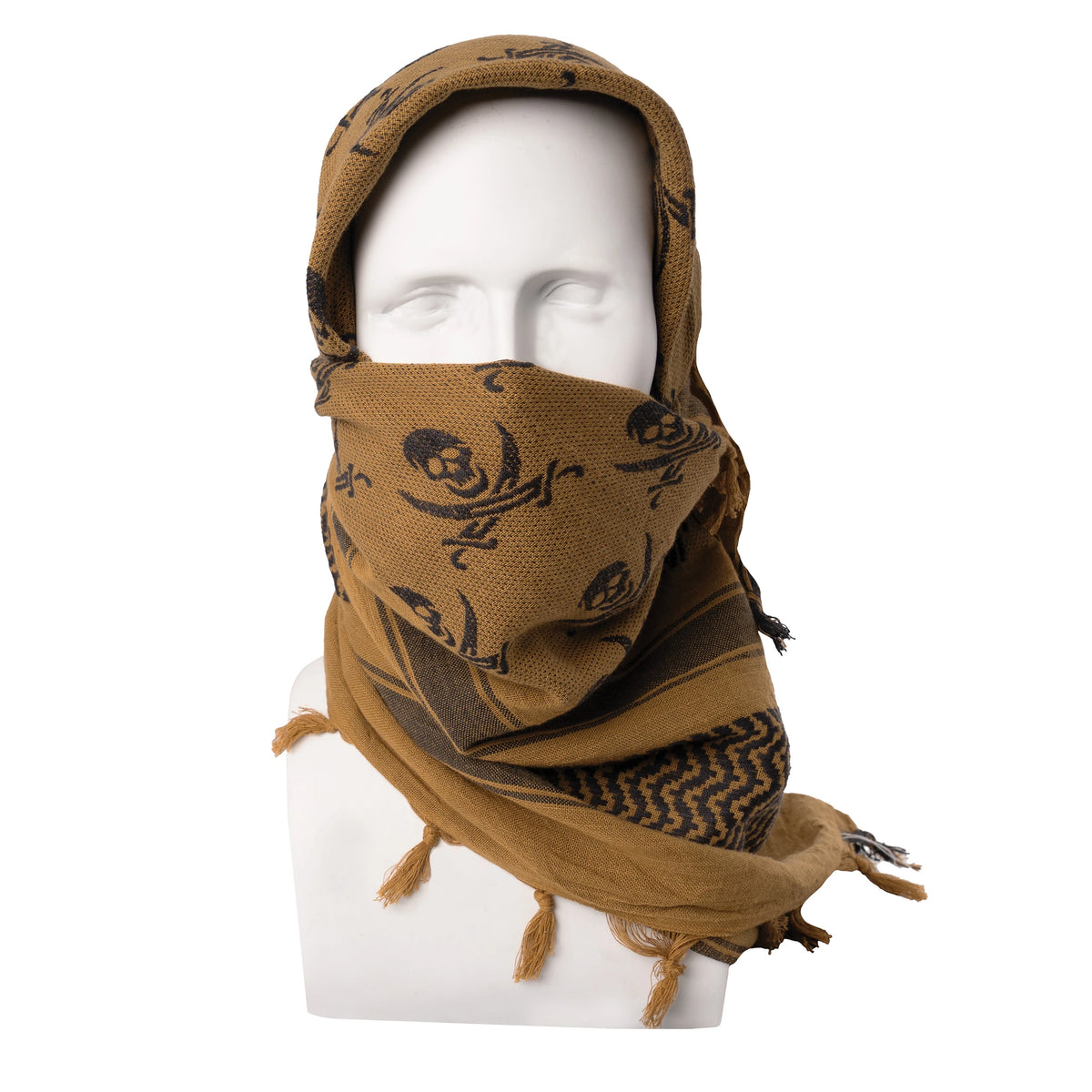 Rothco Skulls Shemagh Tactical Desert Keffiyeh Scarf - Rothco 8539-CB