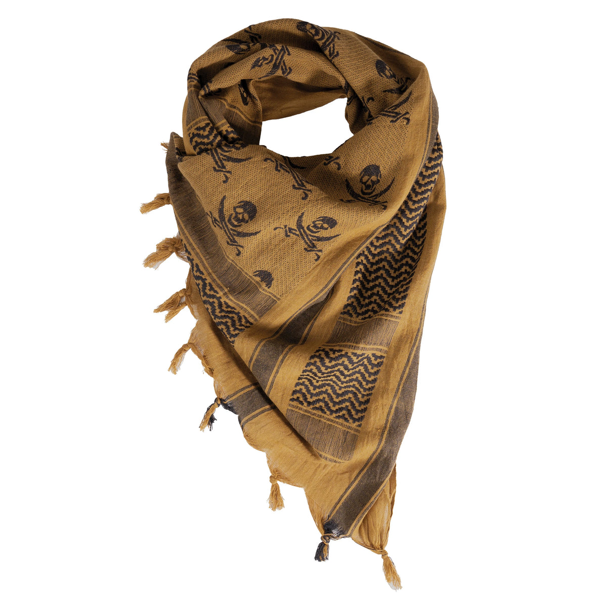 Rothco Skulls Shemagh Tactical Desert Keffiyeh Scarf - Rothco 8539-CB