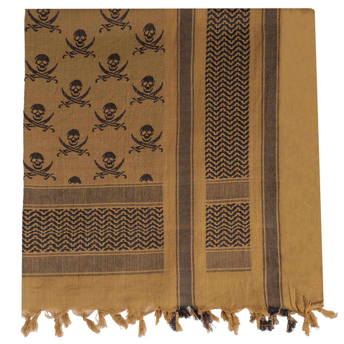 Rothco Skulls Shemagh Tactical Desert Keffiyeh Scarf - Rothco 8539-CB
