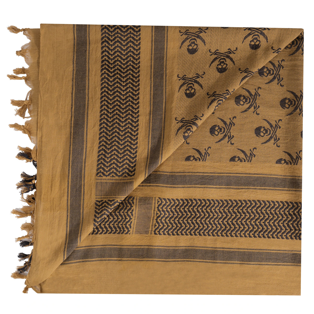 Rothco Skulls Shemagh Tactical Desert Keffiyeh Scarf - Rothco 8539-CB