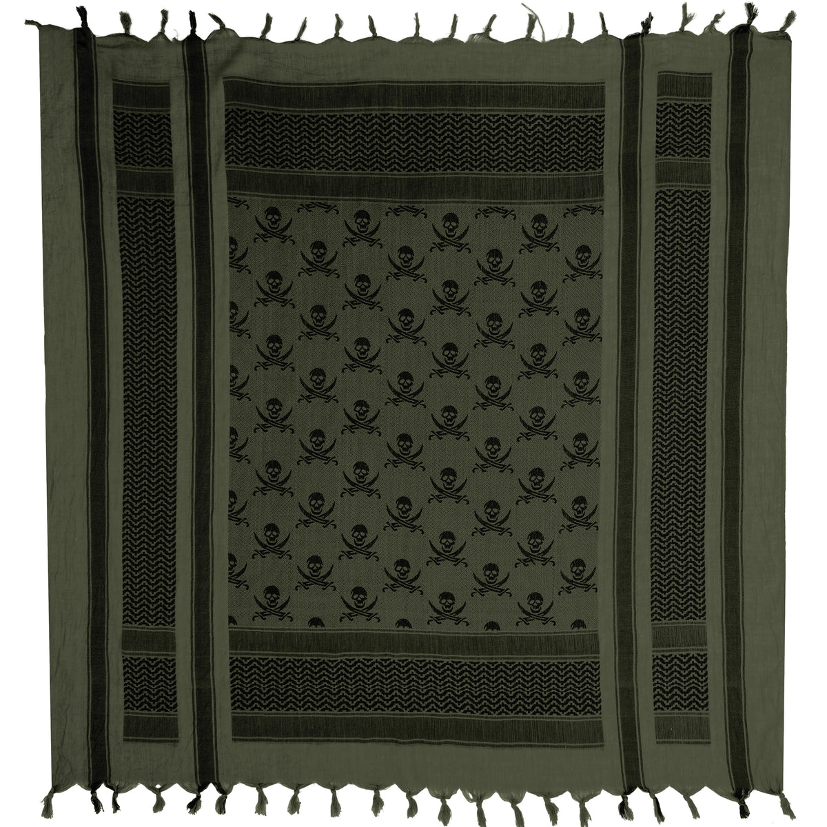 Rothco Skulls Shemagh Tactical Desert Keffiyeh Scarf - Rothco 8539-##FG