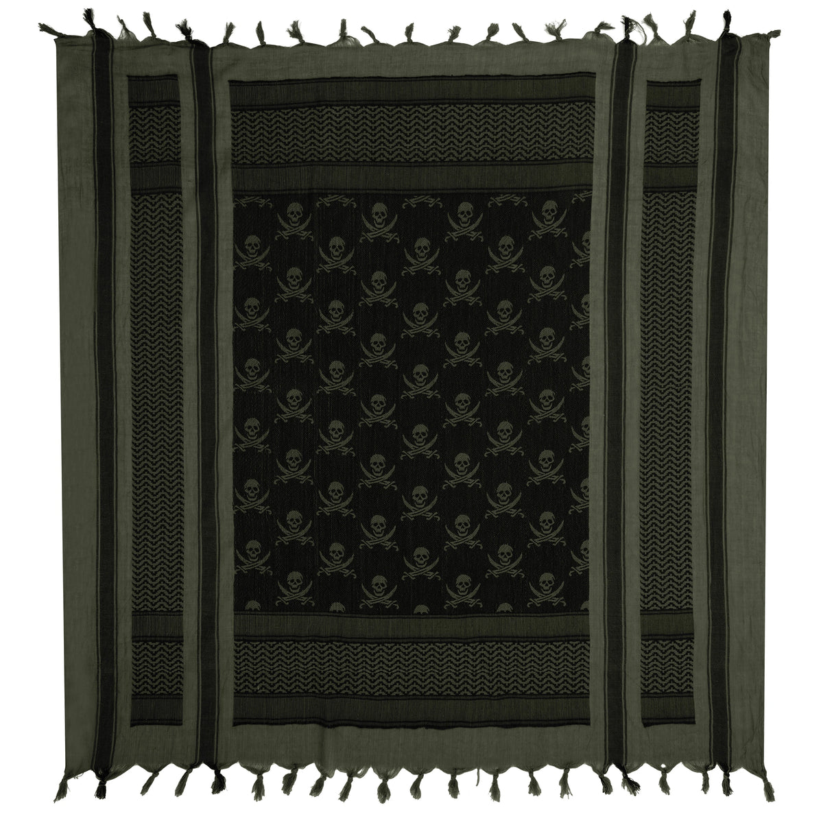 Rothco Skulls Shemagh Tactical Desert Keffiyeh Scarf - Rothco 8539-##FG