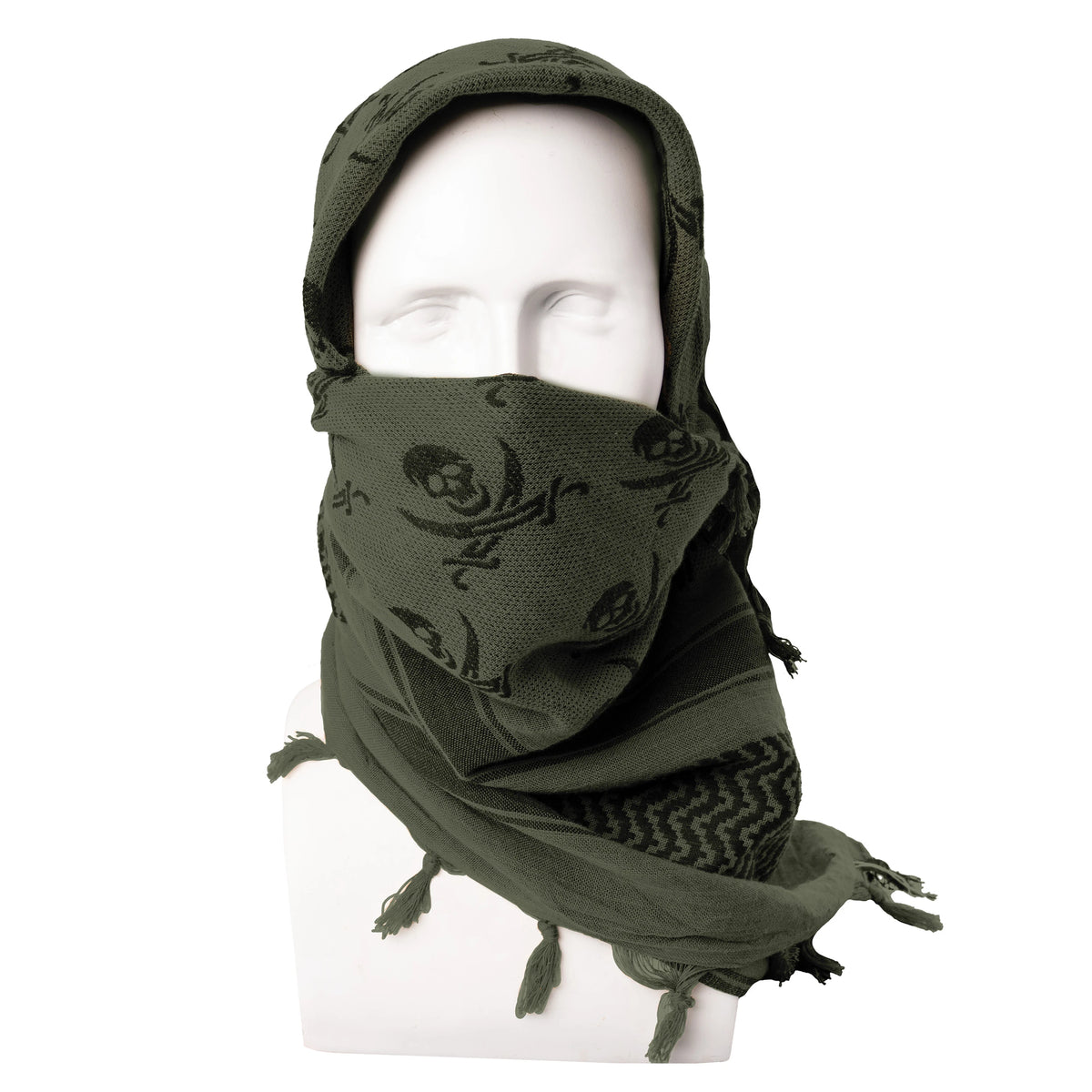 Rothco Skulls Shemagh Tactical Desert Keffiyeh Scarf - Rothco 8539-##FG