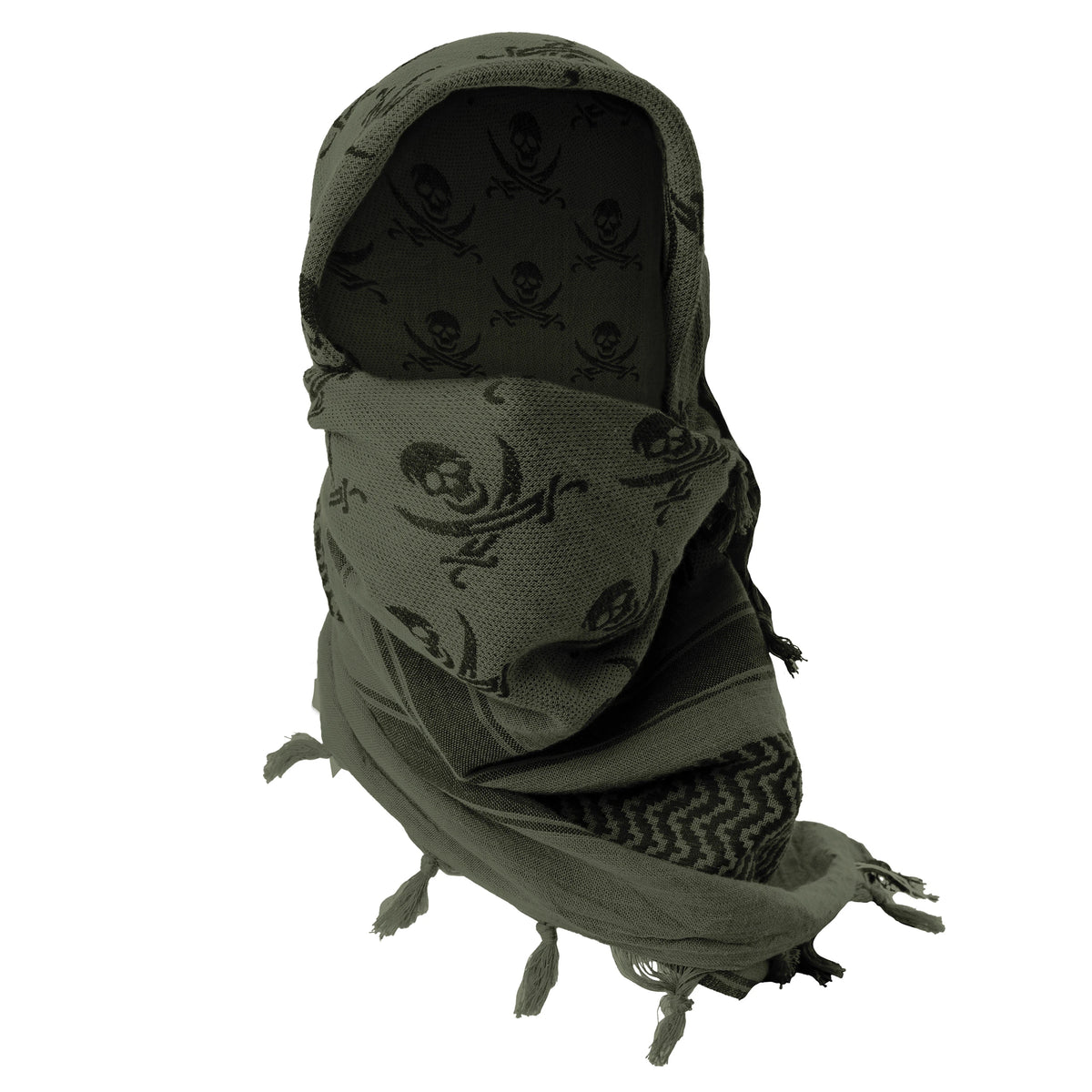 Rothco Skulls Shemagh Tactical Desert Keffiyeh Scarf - Rothco 8539-##FG