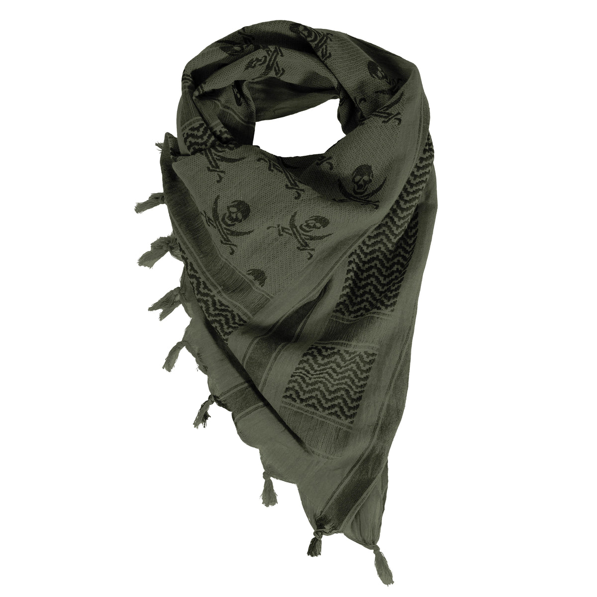 Rothco Skulls Shemagh Tactical Desert Keffiyeh Scarf - Rothco 8539-##FG
