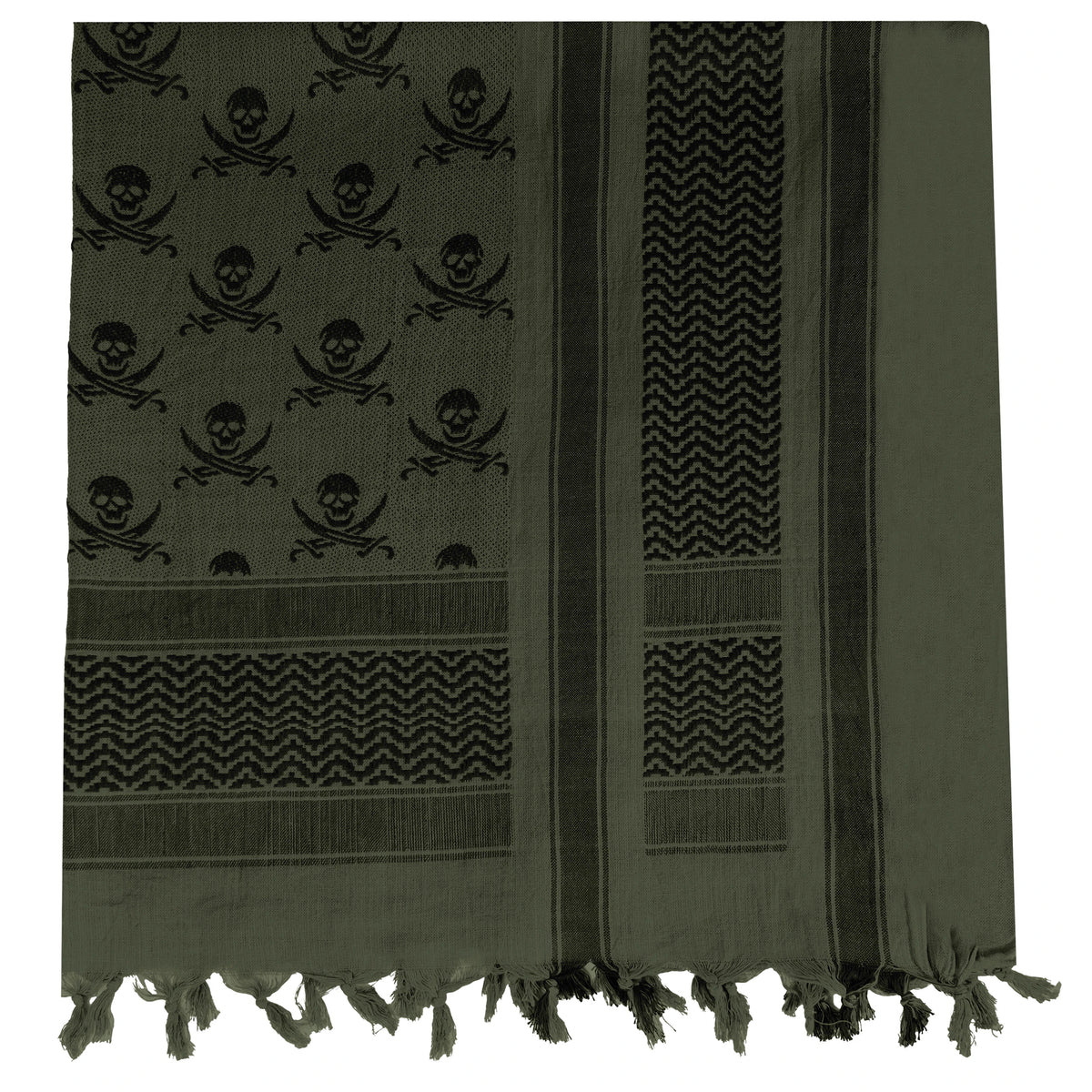 Rothco Skulls Shemagh Tactical Desert Keffiyeh Scarf - Rothco 8539-##FG