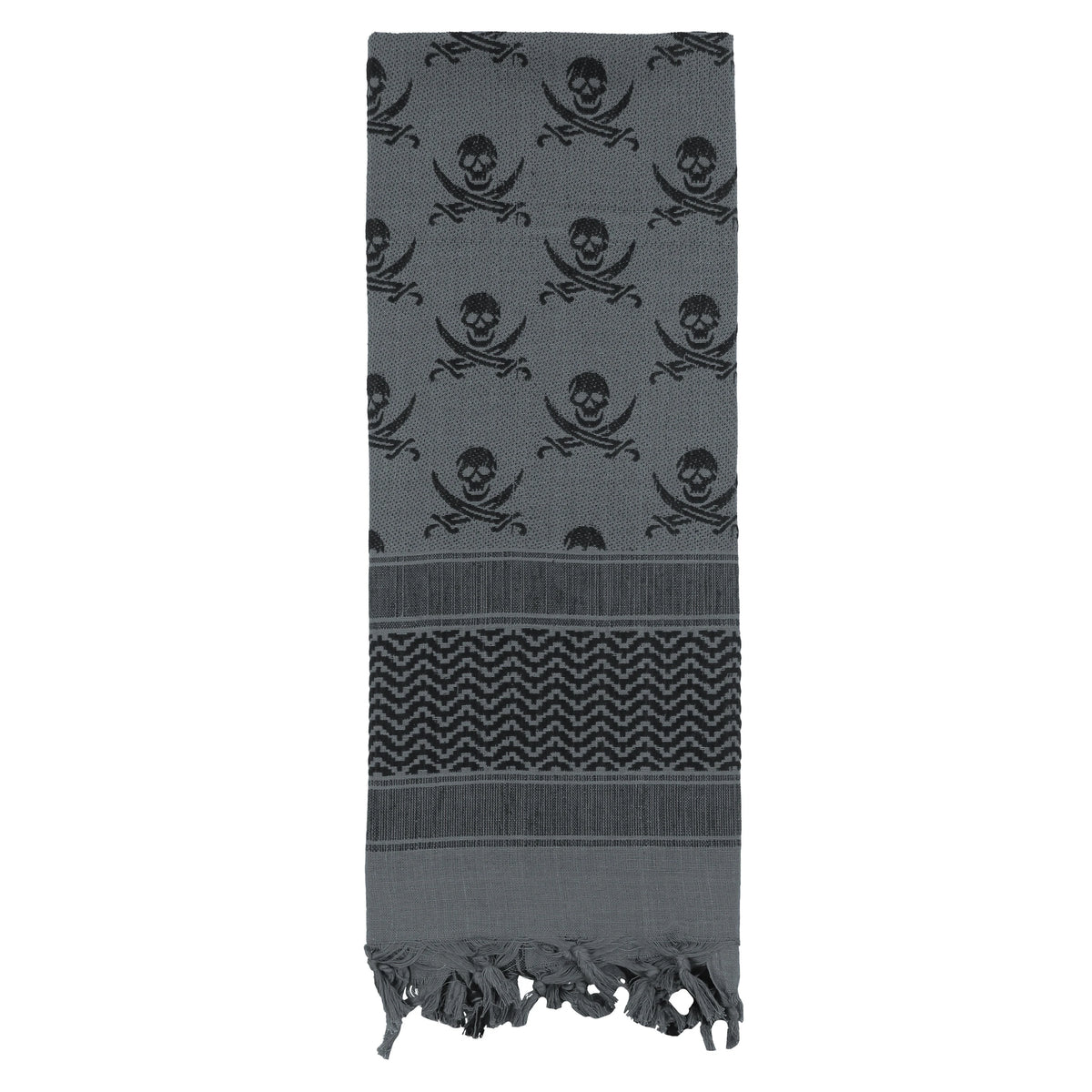 Rothco Skulls Shemagh Tactical Desert Keffiyeh Scarf - Rothco 8539-GY