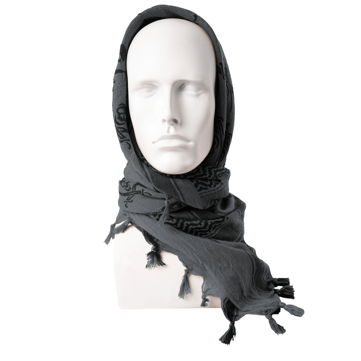 Rothco Skulls Shemagh Tactical Desert Keffiyeh Scarf - Rothco 8539-GY