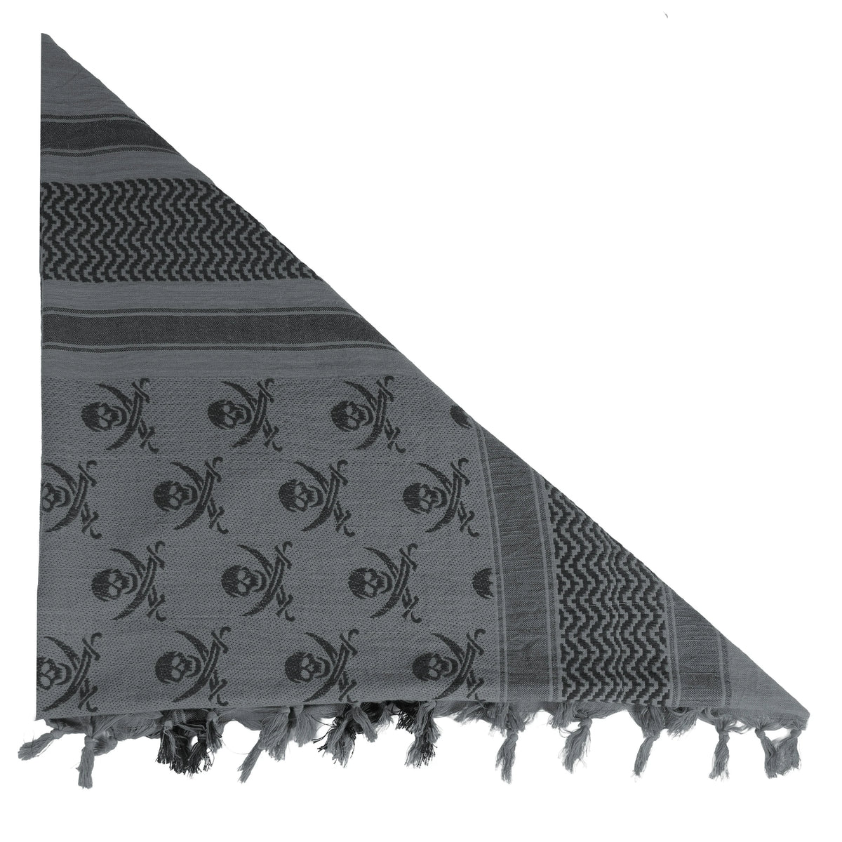 Rothco Skulls Shemagh Tactical Desert Keffiyeh Scarf - Rothco 8539-GY