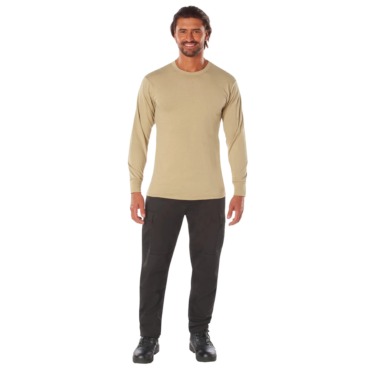 Rothco Long Sleeve Solid T-Shirt - Rothco 8597-DS-S