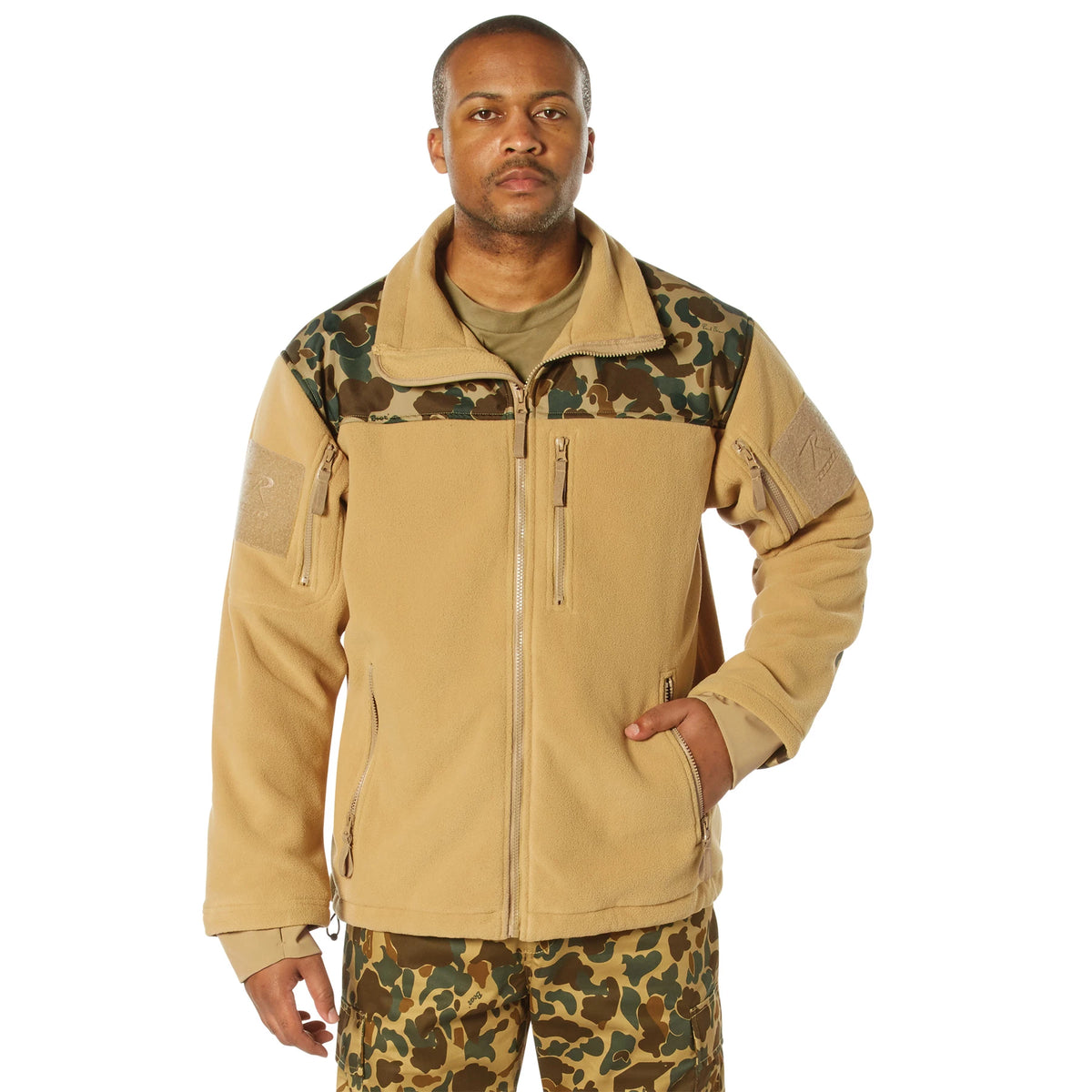 Rothco x Bear Archery Fred Bear Camo Spec Ops Tactical Fleece Jacket - Rothco 86690-S