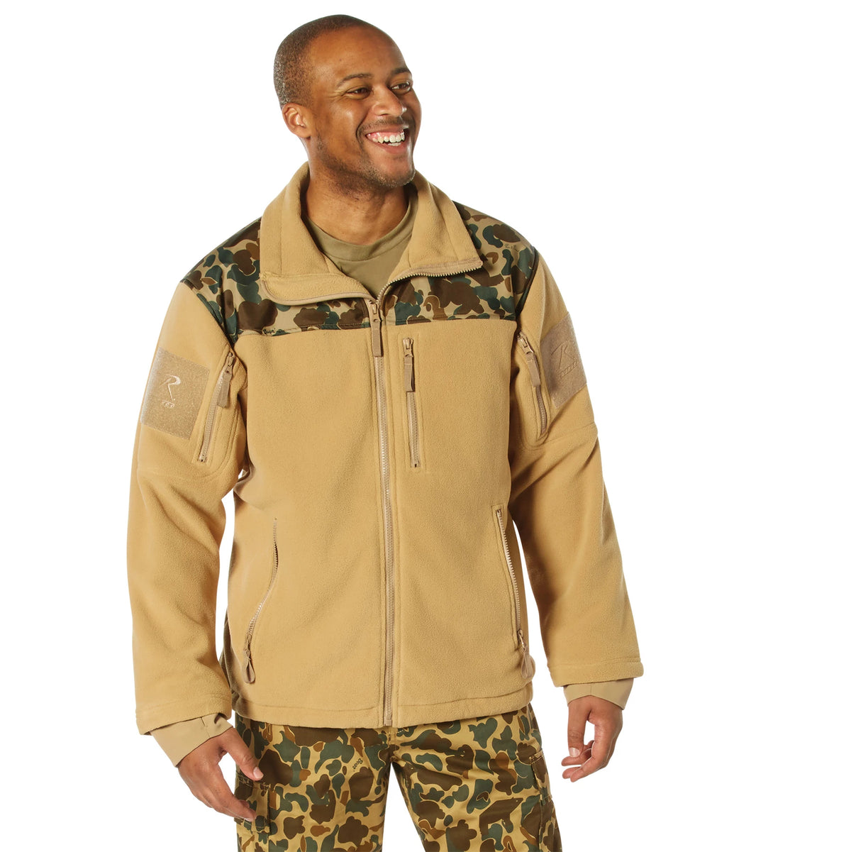 Rothco x Bear Archery Fred Bear Camo Spec Ops Tactical Fleece Jacket - Rothco 86692-FB-3XL