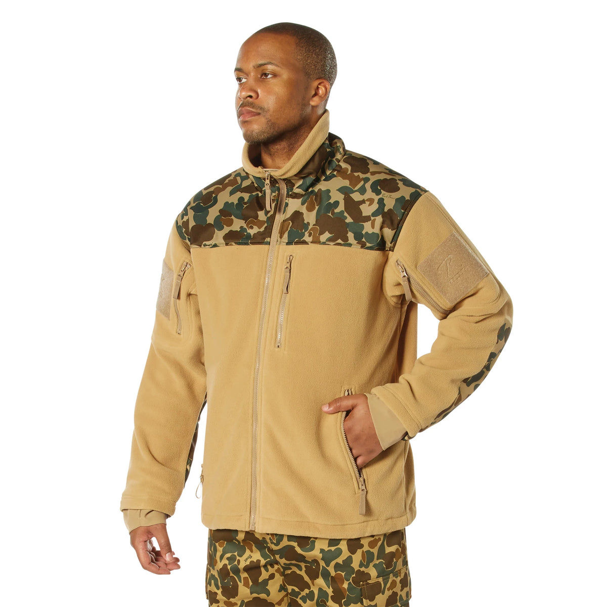 Rothco x Bear Archery Fred Bear Camo Spec Ops Tactical Fleece Jacket - Rothco 86690-XL