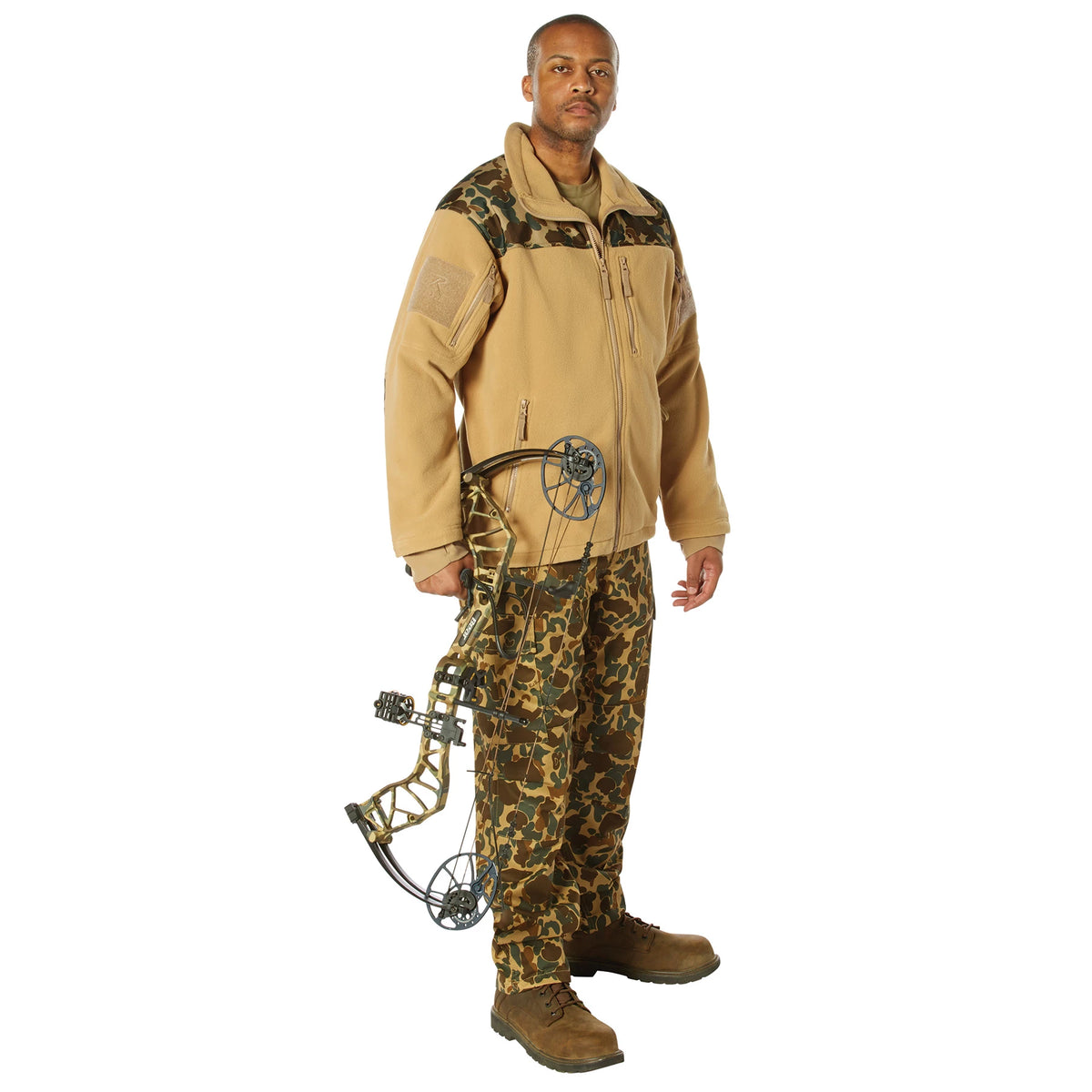 Rothco x Bear Archery Fred Bear Camo Spec Ops Tactical Fleece Jacket - Rothco 86692-FB-3XL