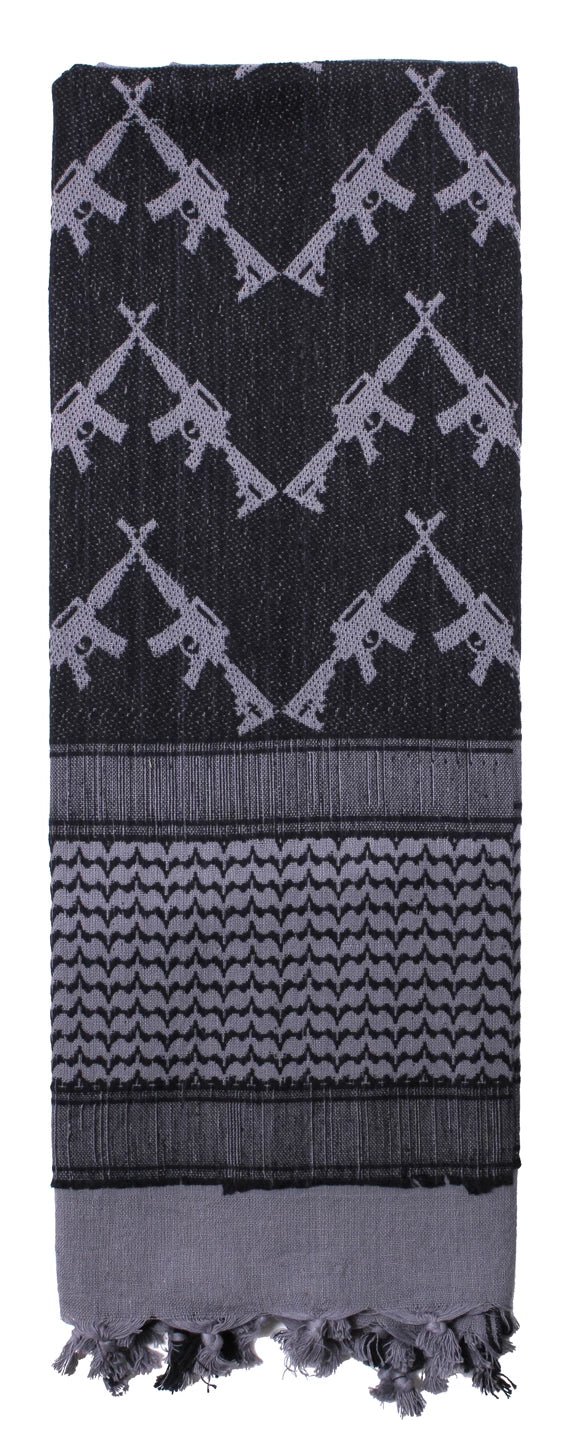 Rothco Crossed Rifles Shemagh Tactical Desert Keffiyeh Scarf - Rothco 8737-##GY