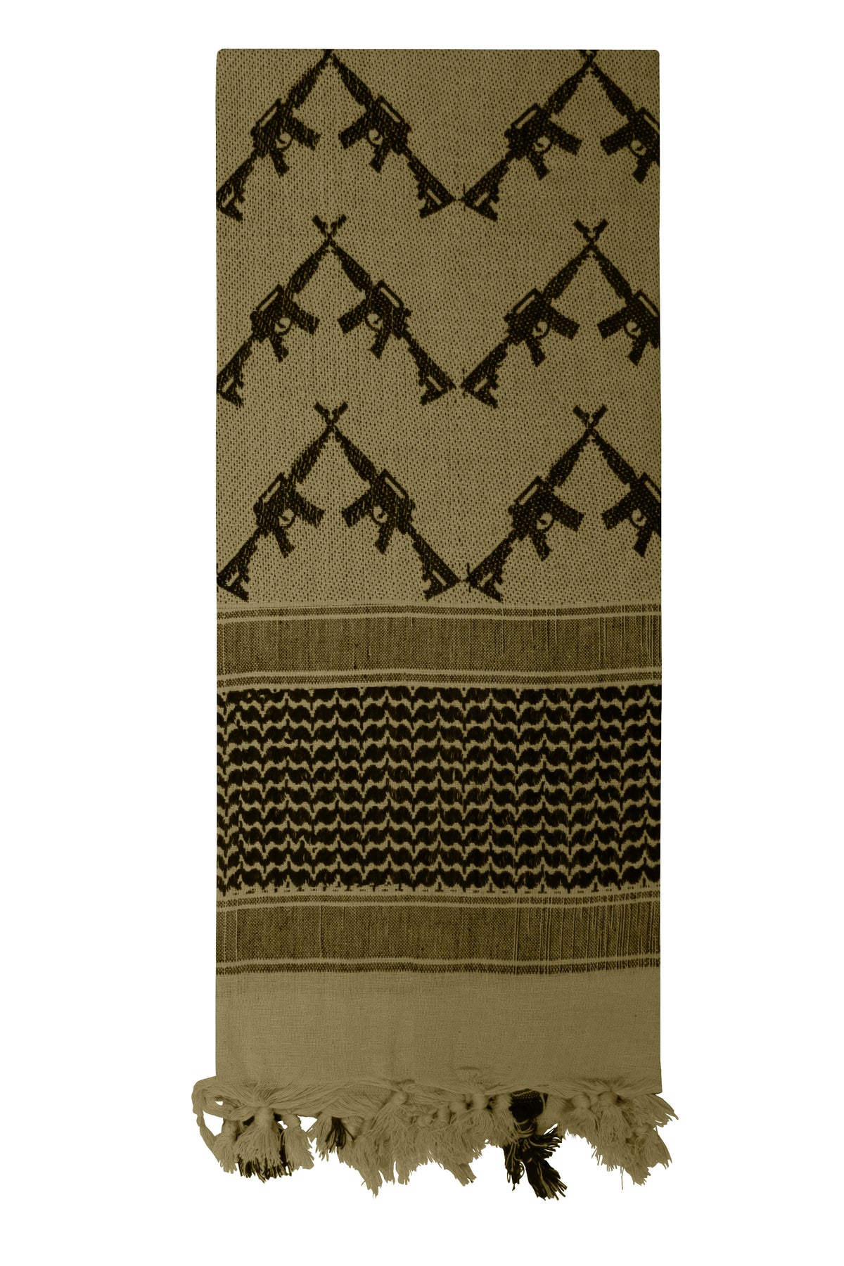 Rothco Crossed Rifles Shemagh Tactical Desert Keffiyeh Scarf - Rothco 8737-OD