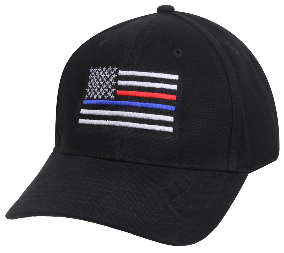 Rothco Thin Blue Line & Red Line Low Profile Flag Cap - Rothco 8754