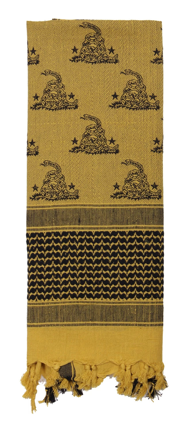 Rothco Gadsden Snake Shemagh Tactical Desert Scarf - Rothco 88528