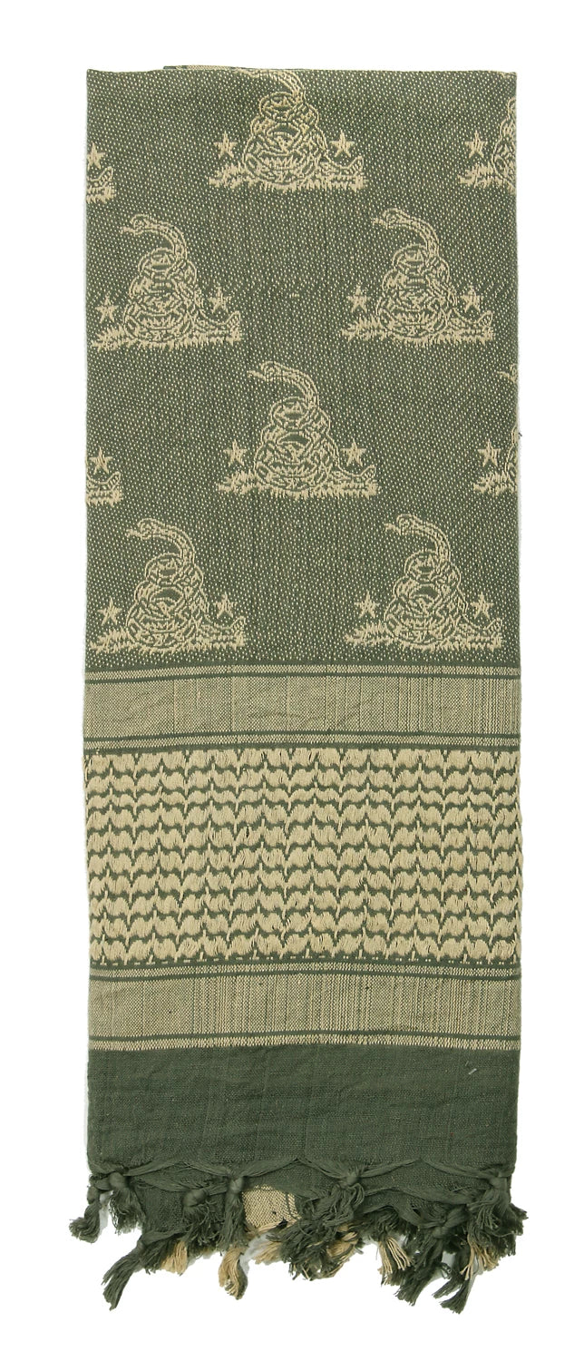 Rothco Gadsden Snake Shemagh Tactical Desert Scarf - Rothco 88529