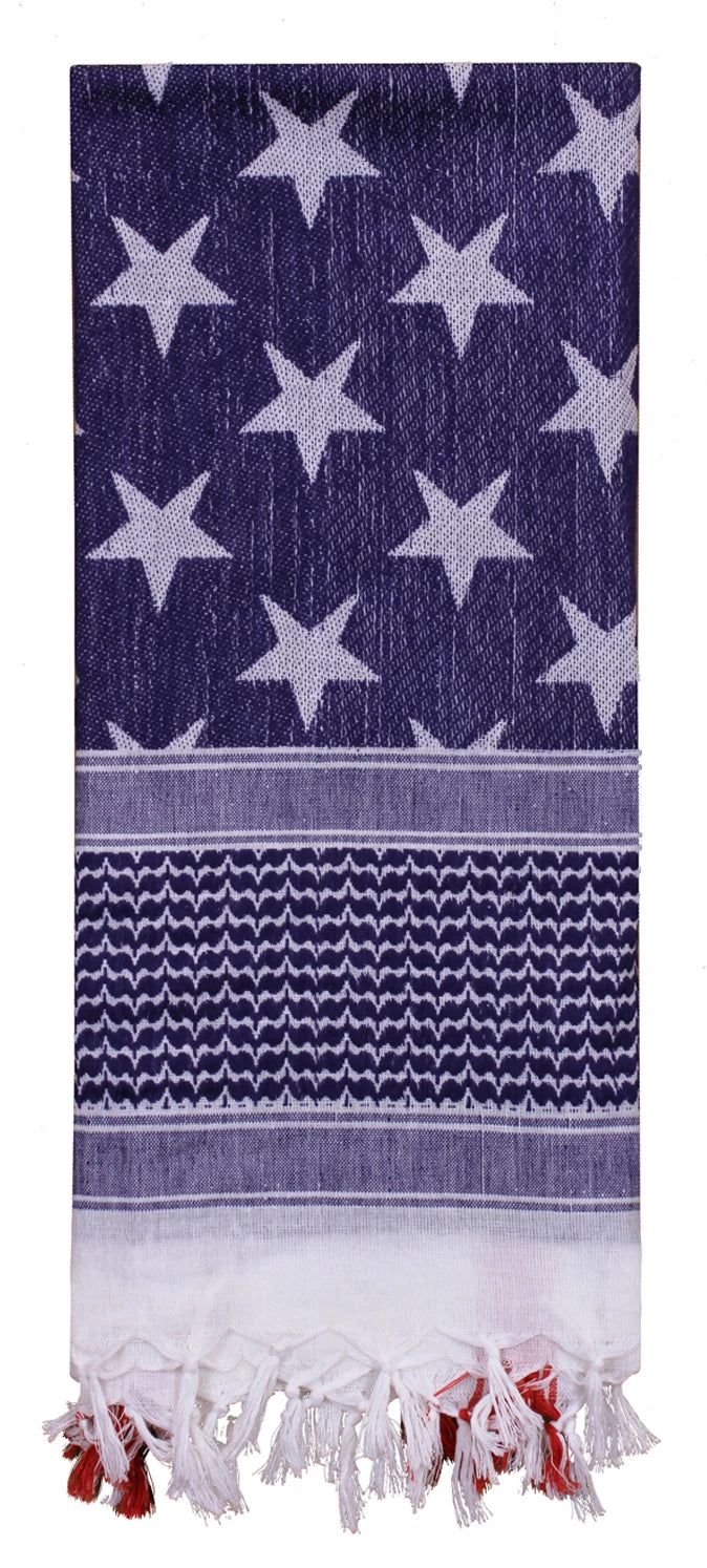 Rothco Stars and Stripes US Flag Shemagh Tactical Desert Keffiyeh Scarf - Rothco 88550