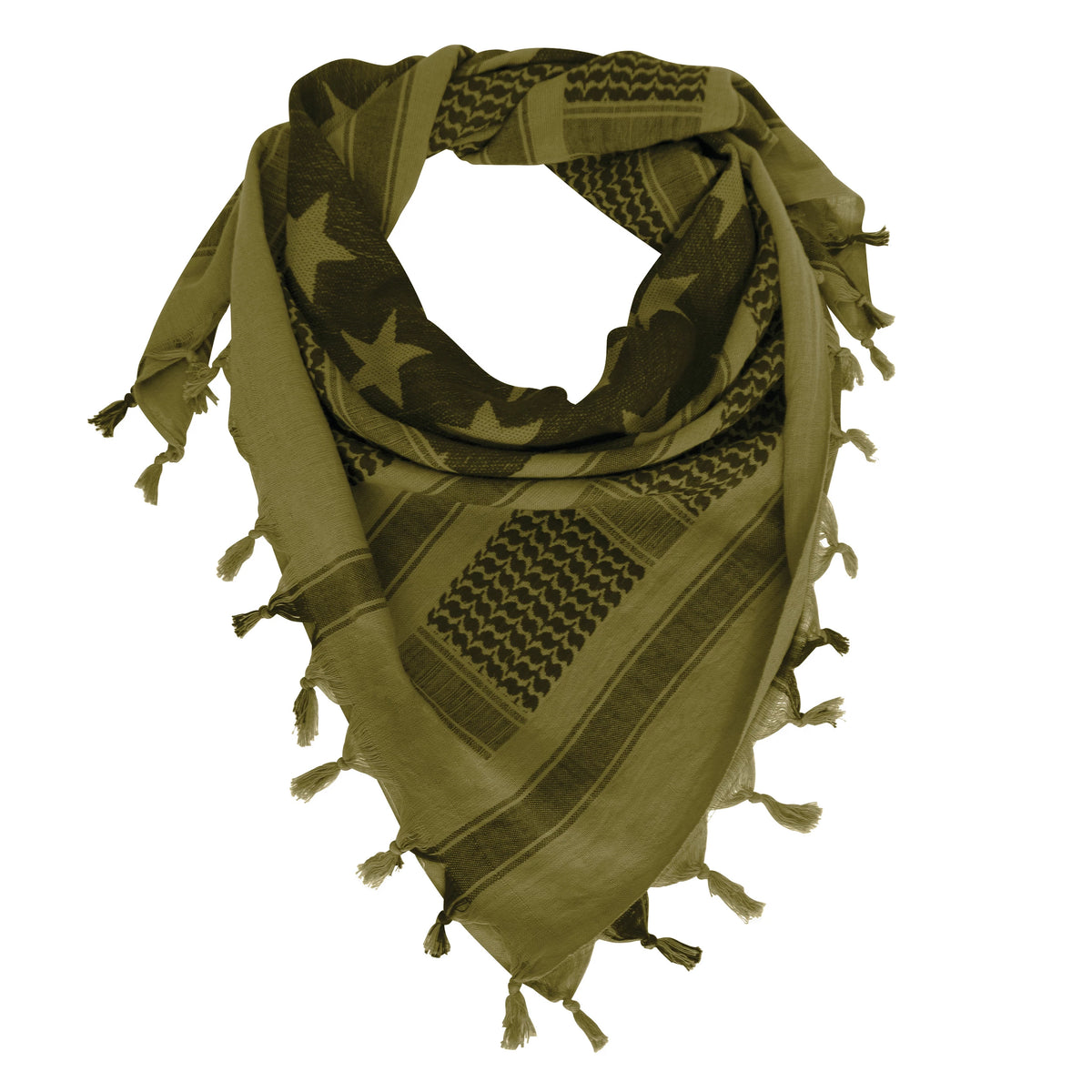 Rothco Stars and Stripes US Flag Shemagh Tactical Desert Keffiyeh Scarf - Rothco 8864