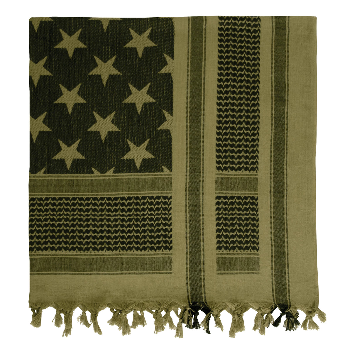 Rothco Stars and Stripes US Flag Shemagh Tactical Desert Keffiyeh Scarf - Rothco 8864