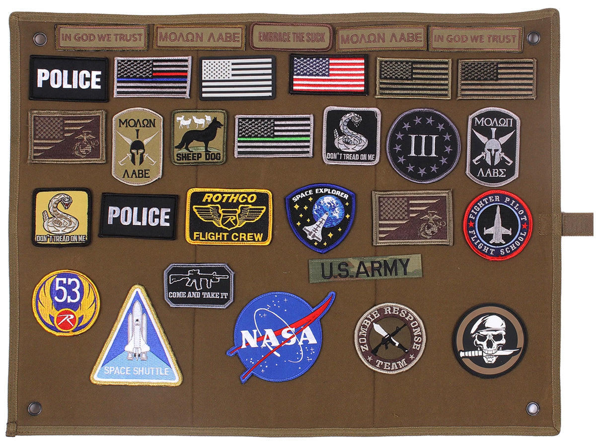 Rothco Hanging Roll-Up Morale Patch Board - Rothco 9010