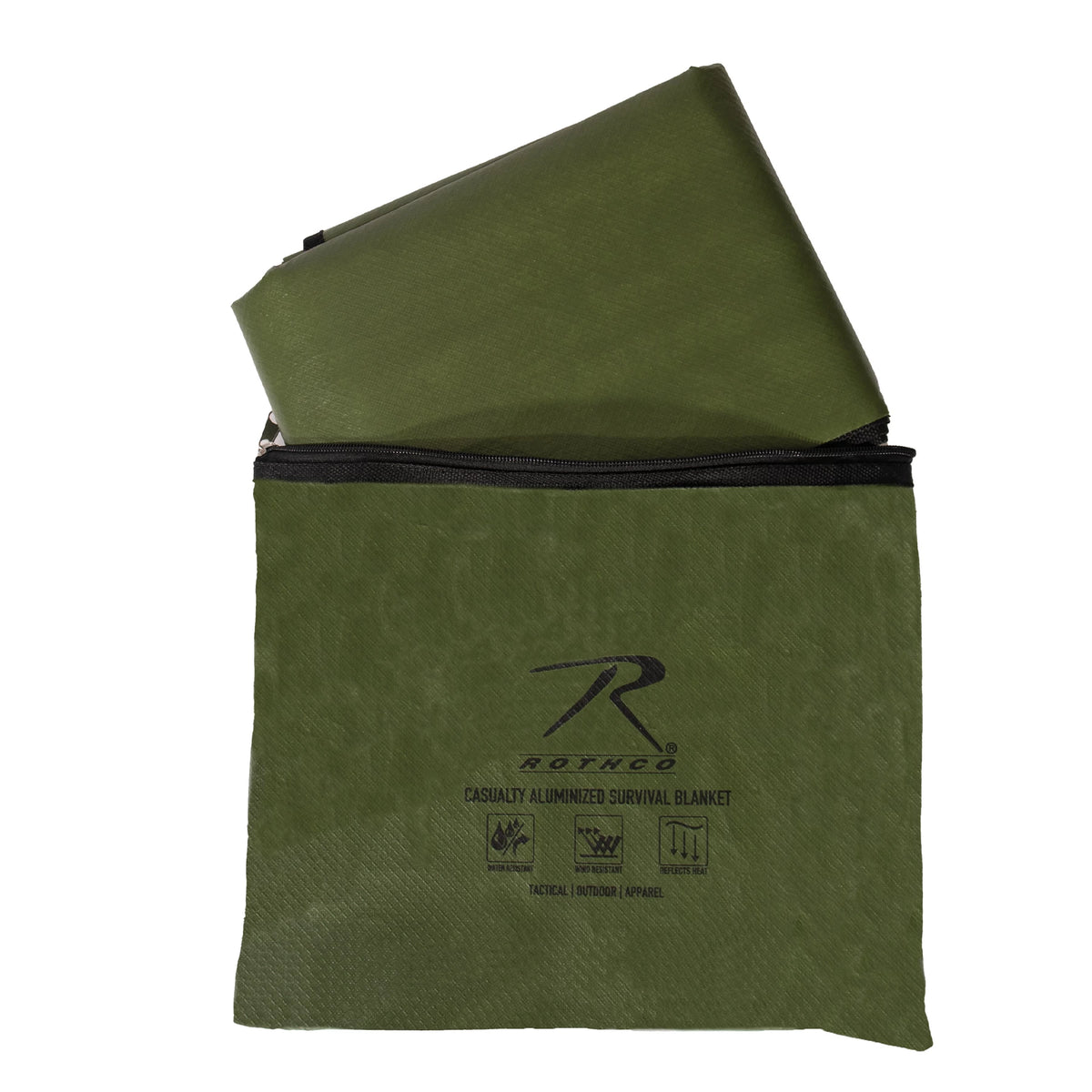 Rothco Heavy Duty Survival Blanket - Olive Drab - Rothco 90690