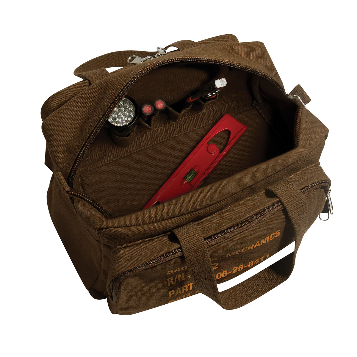 Rothco G.I. Type Zipper Pocket Mechanics Tool Bag With Military Stencil - Rothco 91131