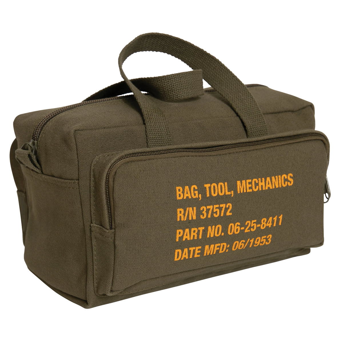 Rothco G.I. Type Zipper Pocket Mechanics Tool Bag With Military Stencil - Rothco 9114