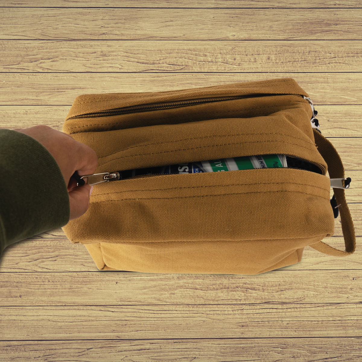 Rothco Canvas Dual Compartment Travel Kit - Rothco ##9126-COYOTE