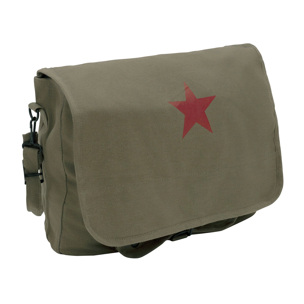 Rothco Vintage Canvas Shoulder Bag With Red Star - Rothco 9129
